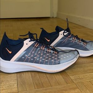 Super cute nike light blue/orange/pink sneakers!